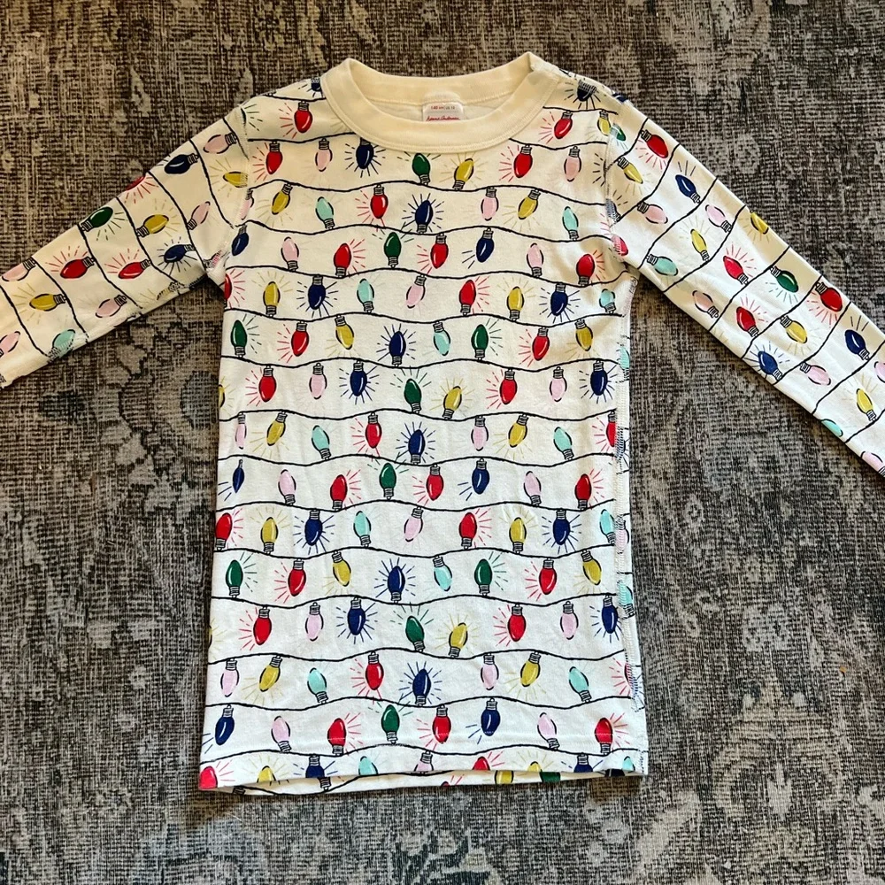 Hanna Andersson Long John Pajama Set Bright Bulbs 10